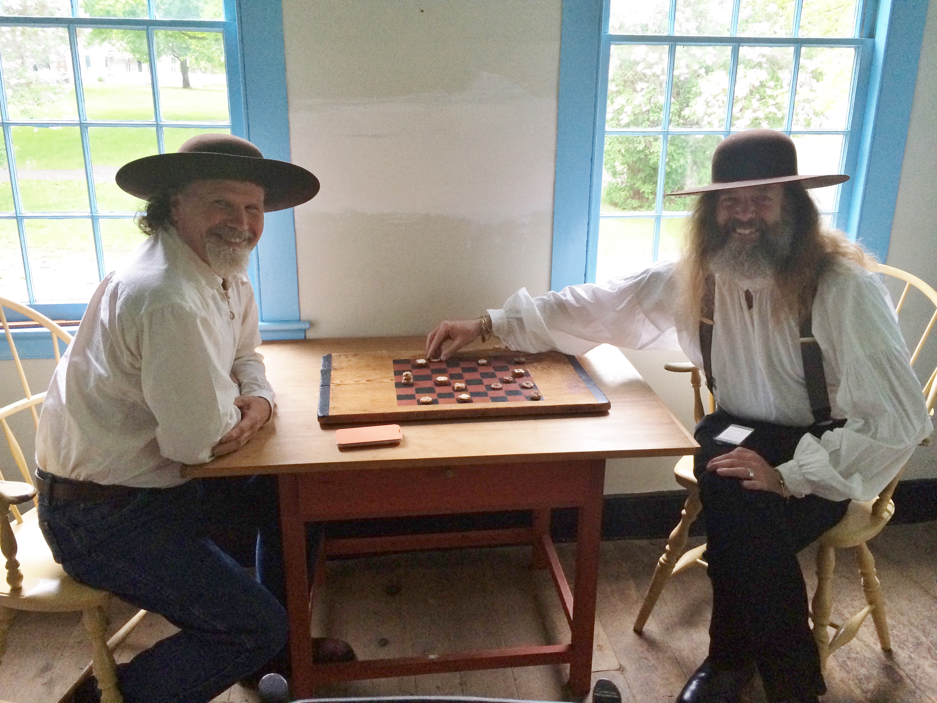 We later found out these guests were the Bridgewater Folk Duo who've been singing period music at historic sites for over 15 years!