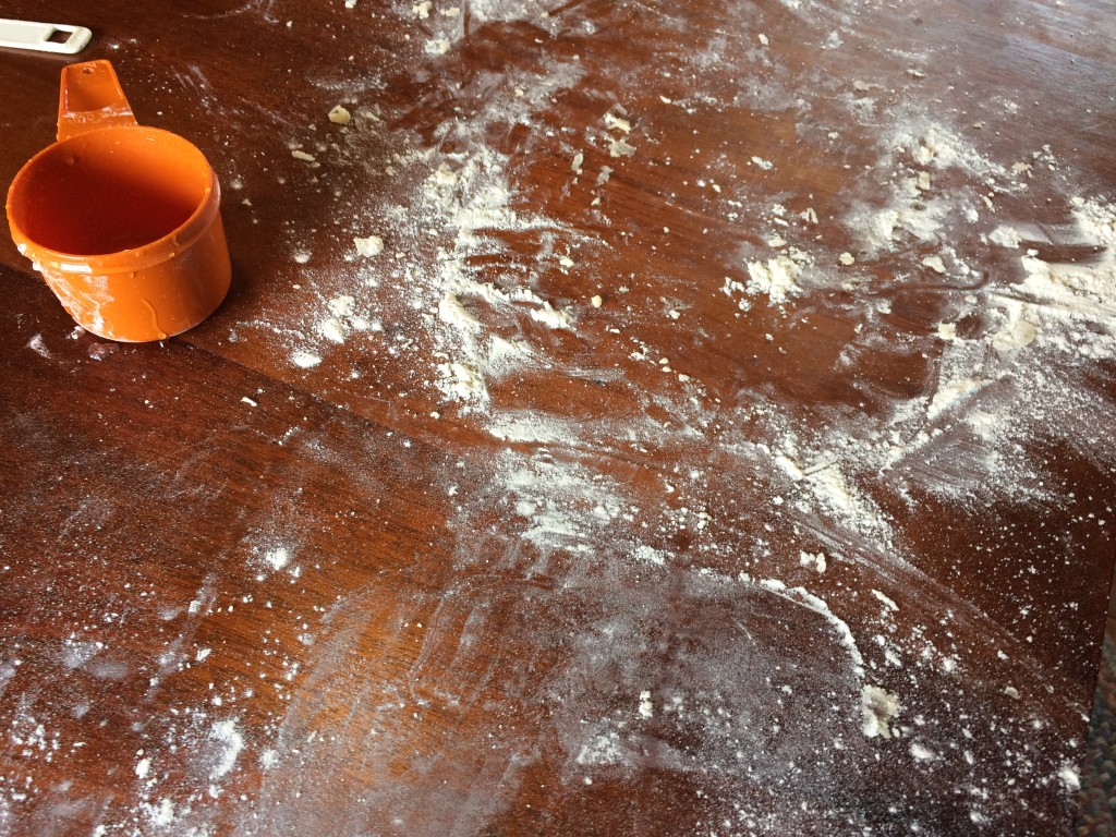 messy table